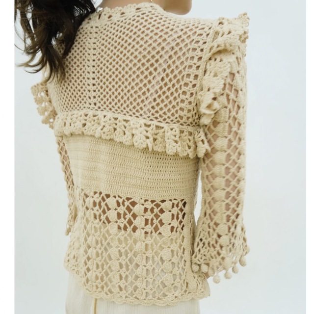 ベリーブレイン　　Crocheted frill Knit P/O