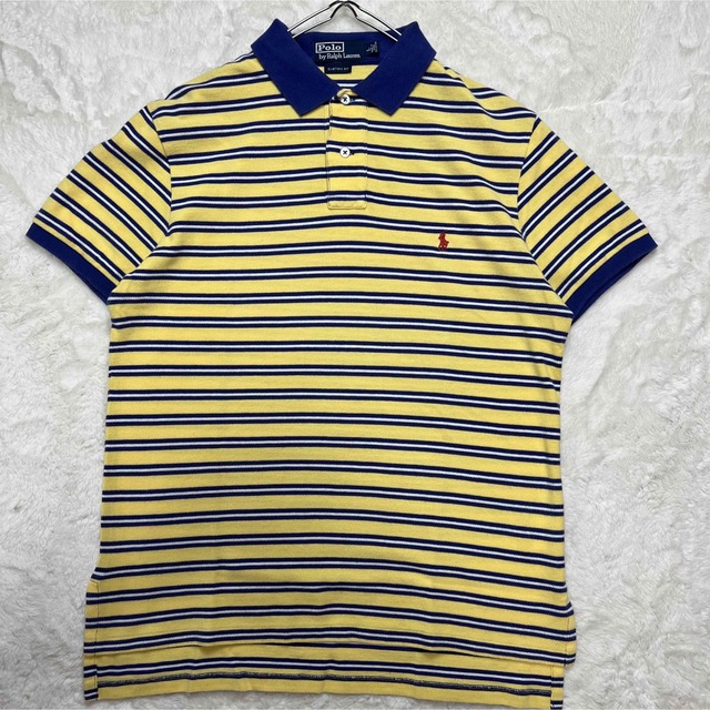 POLO RALPH LAUREN(ポロラルフローレン)のPolo by Ralph Lauren ポロシャツ　ボーダー　メンズ L メンズのトップス(ポロシャツ)の商品写真