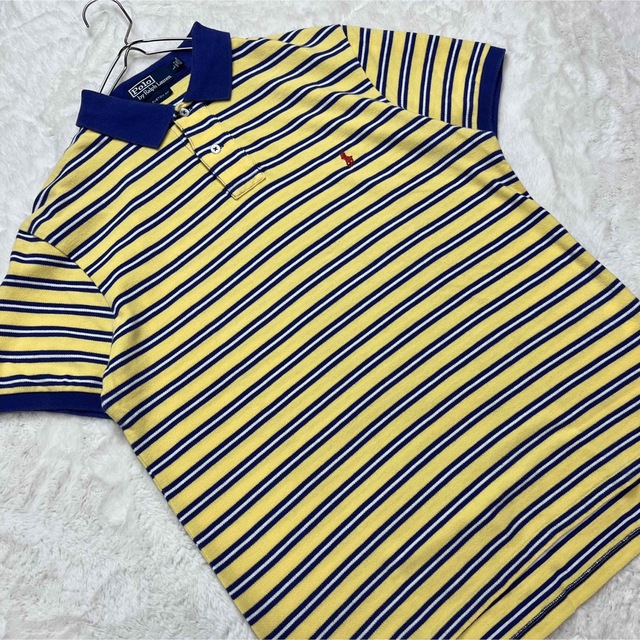 POLO RALPH LAUREN(ポロラルフローレン)のPolo by Ralph Lauren ポロシャツ　ボーダー　メンズ L メンズのトップス(ポロシャツ)の商品写真