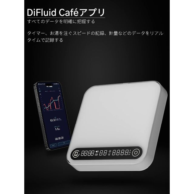 ふるさと納税 ドリップスケール DiFluidコーヒースケール DiFluid