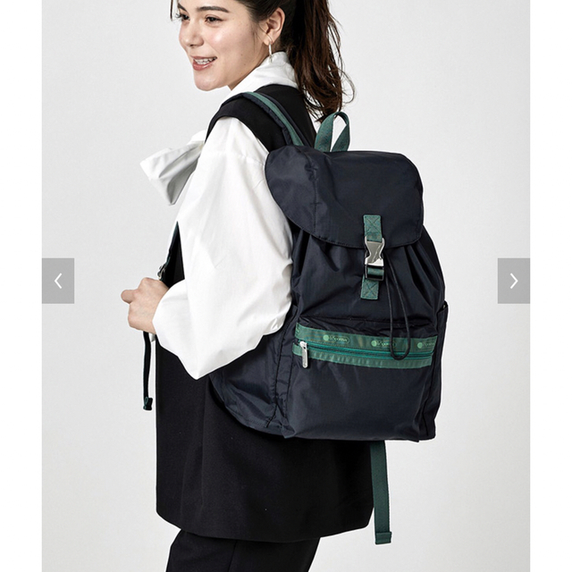 レスポートサック × 神崎恵 SMART FLAP BACKPACKネイビー-