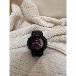 ジーショック(G-SHOCK)のg-shock mini ブラック×ピンク(腕時計)