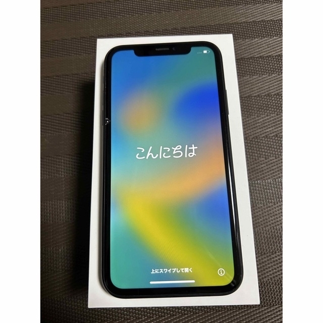 iPhoneXR BLACK 64GB SoftBank 美品スマートフォン/携帯電話