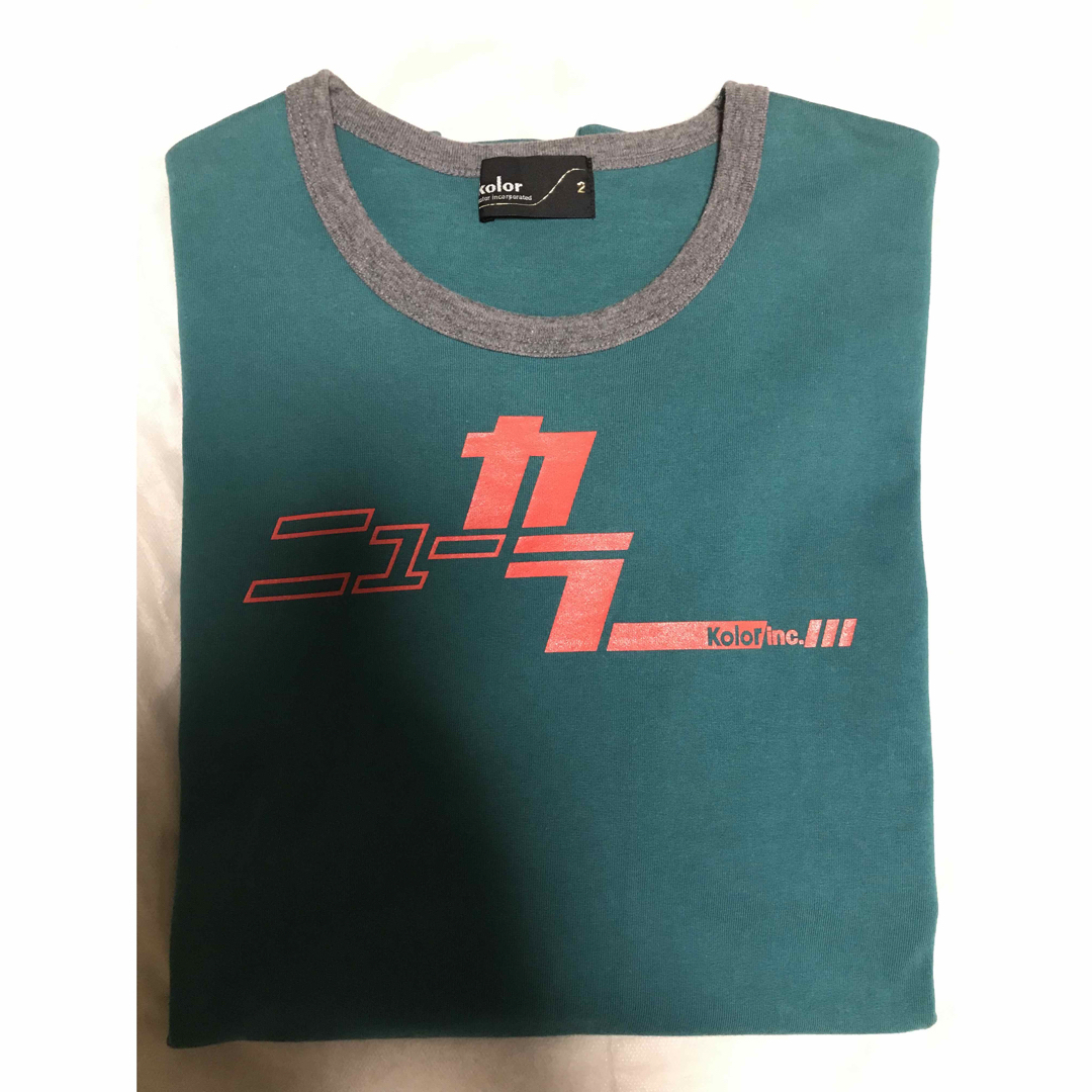 kolor 19AW 度詰め天竺ニューカラーロゴTシャツsize2