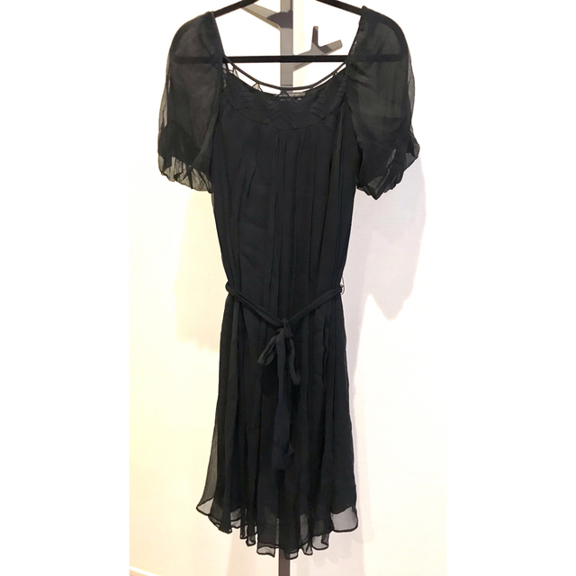 BCBG シフォンドレス　黒　M