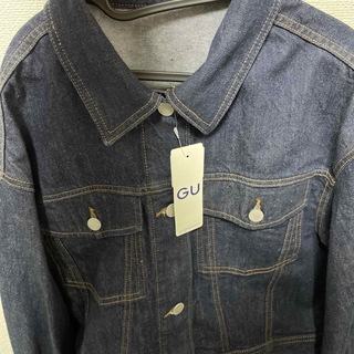 ジーユー(GU)のデニムボリュームスリーブジャケット(長袖)(Gジャン/デニムジャケット)