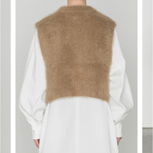 HYKE(ハイク)のHYKE ハイク 2022AW MOHAIR CROPPED VEST ニット レディースのトップス(ベスト/ジレ)の商品写真