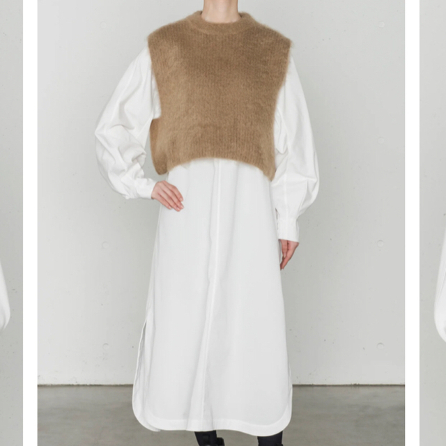 HYKE(ハイク)のHYKE ハイク 2022AW MOHAIR CROPPED VEST ニット レディースのトップス(ベスト/ジレ)の商品写真