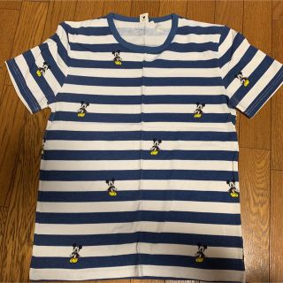 ディズニー(Disney)のミッキー　ボーダー　Tシャツ(Tシャツ/カットソー(半袖/袖なし))