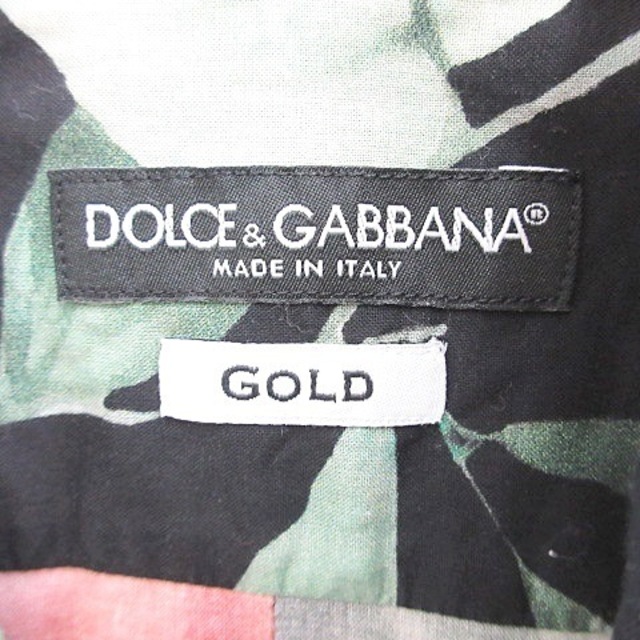 DOLCE&GABBANA(ドルチェアンドガッバーナ)のドルチェ&ガッバーナ ドルガバ GOLD シャツ ブラック 14 1/2 37 メンズのトップス(シャツ)の商品写真