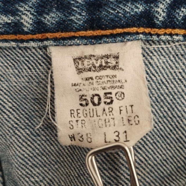 Levi's(リーバイス)のリーバイス505 W38 L31 インディゴブルー 古着 メンズのパンツ(デニム/ジーンズ)の商品写真