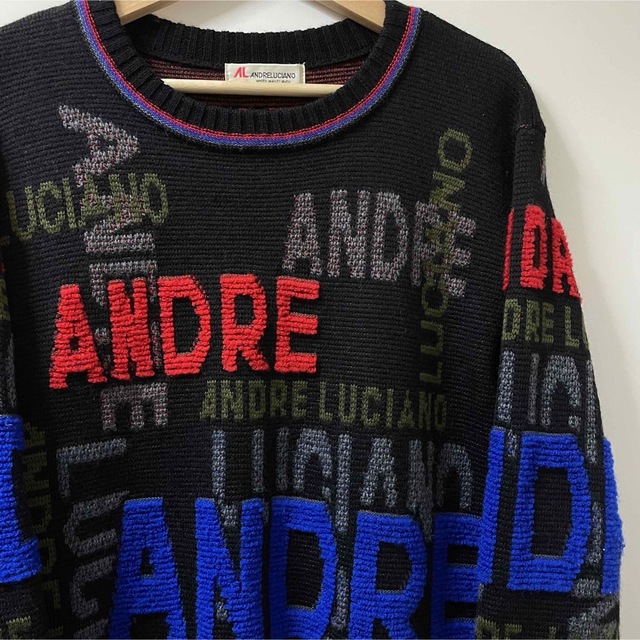 ANDRE LUCIANO(アンドレルチアーノ)の【ANDRE LUCIANO】VINTAGE アンドレルチアーノ ニット レトロ レディースのトップス(ニット/セーター)の商品写真