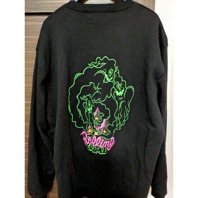 ROLLING CRADLE(ローリングクレイドル)の【美品】ロリクレ スウェット  OBAKE CREWNECK おばけ 黒 レディースのトップス(トレーナー/スウェット)の商品写真