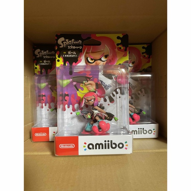 新品 即納 amiibo スプラトゥーン ガール ネオンピンク 3体セットエンタメ/ホビー