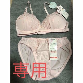 シマムラ(しまむら)の【ママかな様専用】ノンワイヤー ブラジャー ショーツ セット M 2点セット(ブラ&ショーツセット)