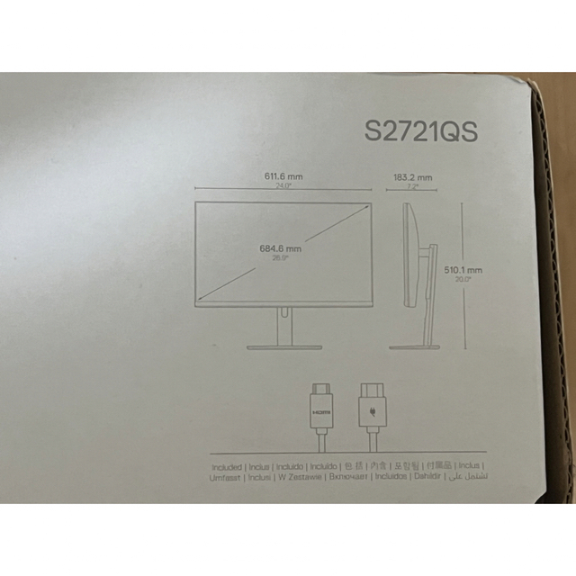 DELL(デル)の（美品）Dell S2721QS 27インチ 4K モニター  スマホ/家電/カメラのPC/タブレット(ディスプレイ)の商品写真