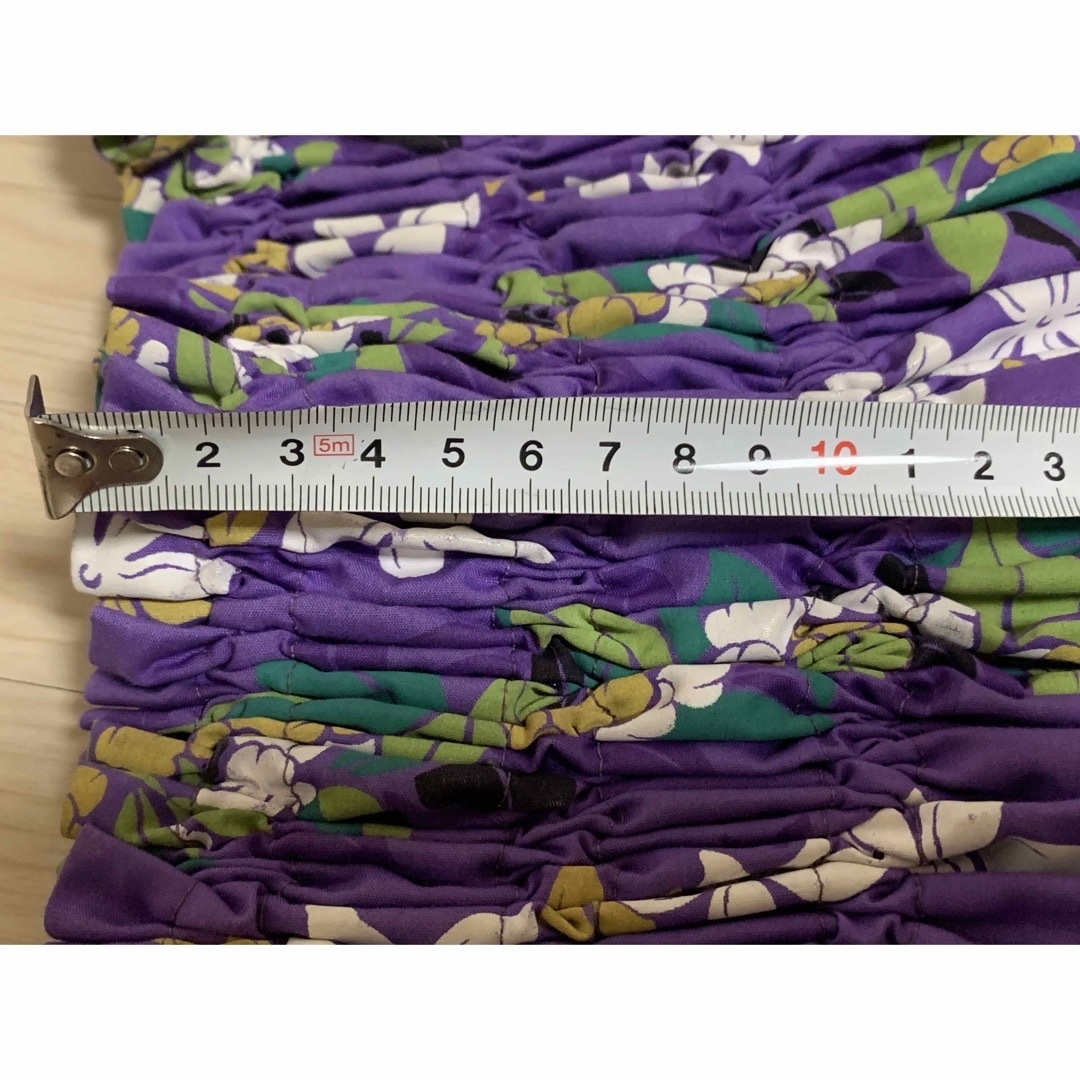 ハワイアン　パウスカート　紫 レディースのスカート(ひざ丈スカート)の商品写真