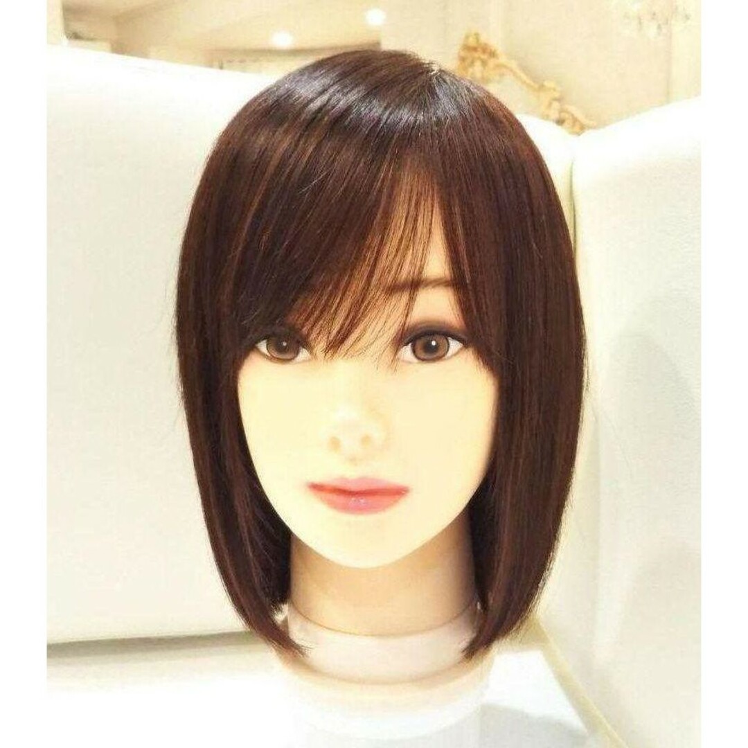 レミー人毛100%ウィッグ✨シルクスキンI型地肌✨筧美和子❣️艶髪