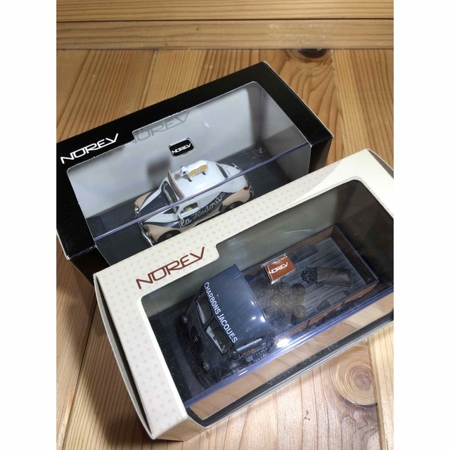 NOREV ルノー4CV & プジョーQ3 未使用品2点セットミニカー