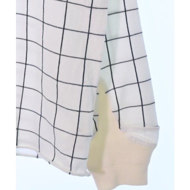 sacai(サカイ)のsacai サカイ ニット・セーター 3(L位) 白x黒(チェック) 【古着】【中古】 メンズのトップス(ニット/セーター)の商品写真