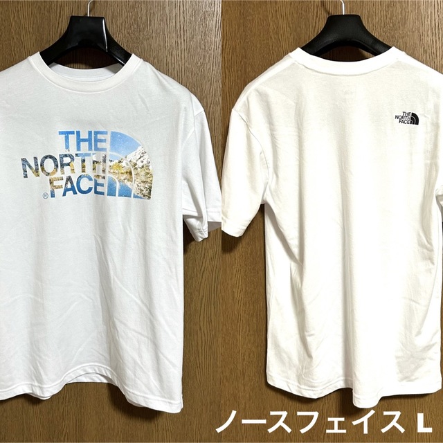 Lサイズ！ザ ノースフェイス 半袖Tシャツ 白 the north face