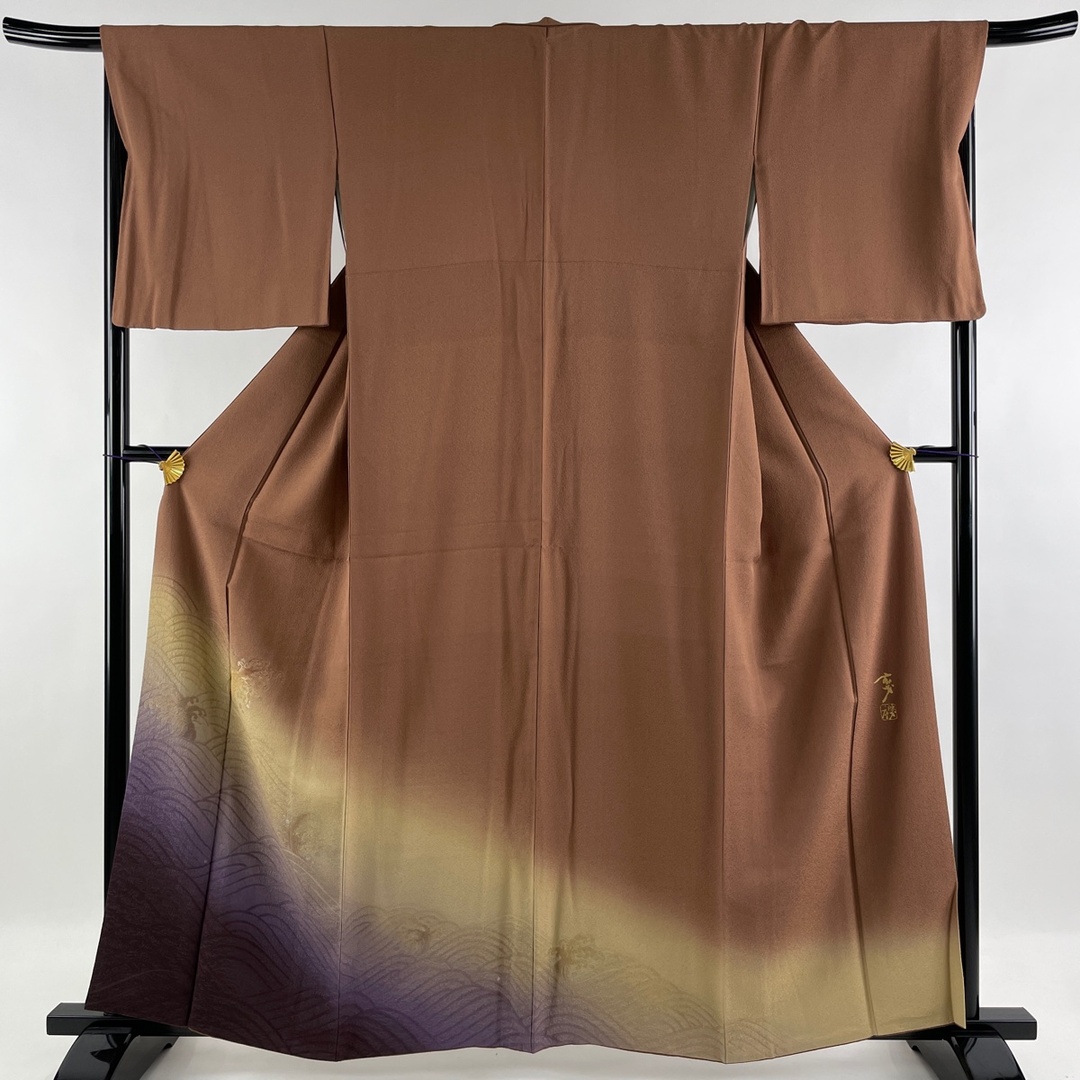色留袖 美品 名品 身丈160cm 裄丈67.5cm 正絹 【中古】 【在庫あり/即 ...