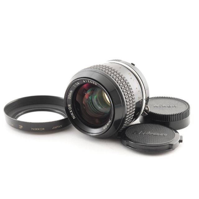 実用品　ニコン AI NIKKOR 35mm f1.4 MF　レンズ　A165