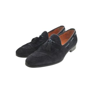 サントーニ(Santoni)のSANTONI ビジネス・ドレスシューズ 7 1/2(26cm位) 紺 【古着】【中古】(ドレス/ビジネス)