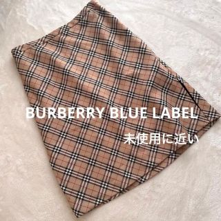 バーバリーブルーレーベル(BURBERRY BLUE LABEL)の未使用近い❣バーバリーブルーレーベル膝丈スカート総ノバチェック柄❣38記載(ひざ丈スカート)