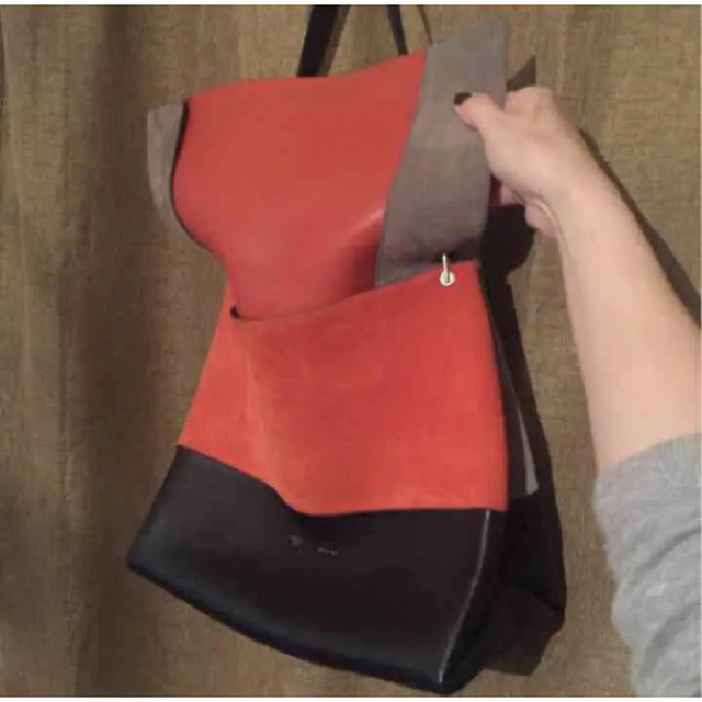 再追加販売 CELINE オールソフト バイカラートートバッグ - 通販 - www