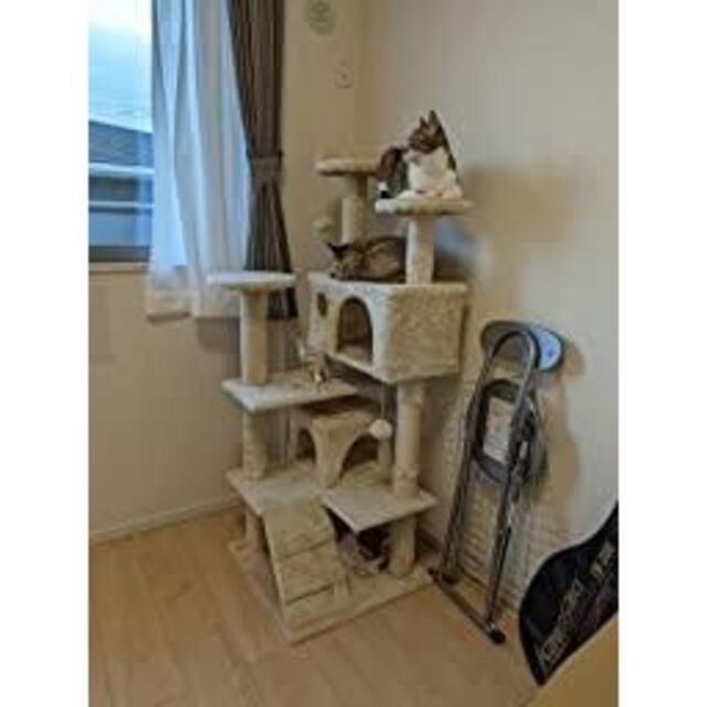 【期間限定割引】ZENY  高さ135cm  キャットタワー  色選択 その他のペット用品(猫)の商品写真