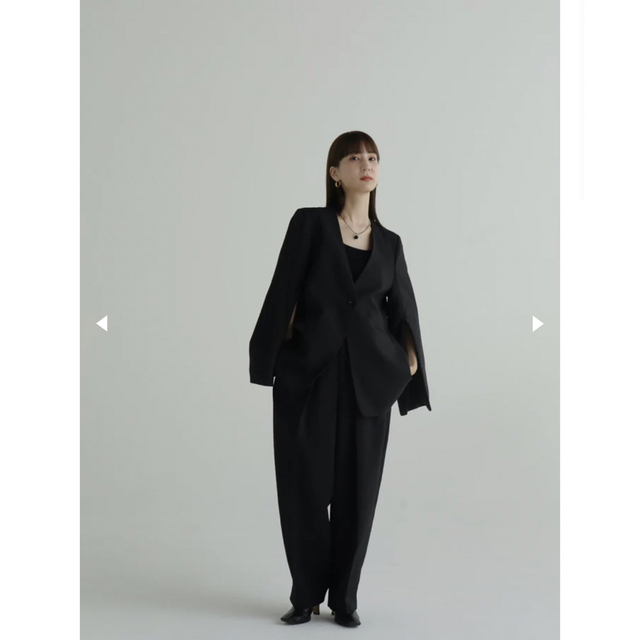 【MURRAL】Slit sleeve jacket(black)