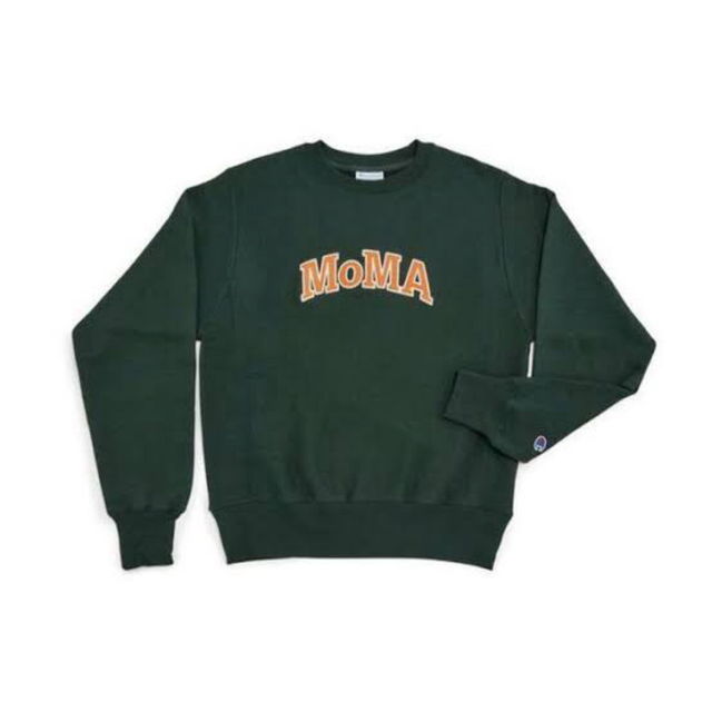 メンズ 新品 MoMA × champion スウェット グリーン Sサイズ オンライン