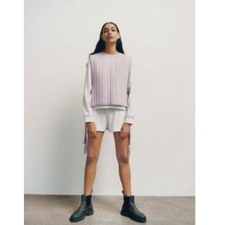 ザラ(ZARA)のZARA  ベストレイヤードトップス(カットソー(長袖/七分))