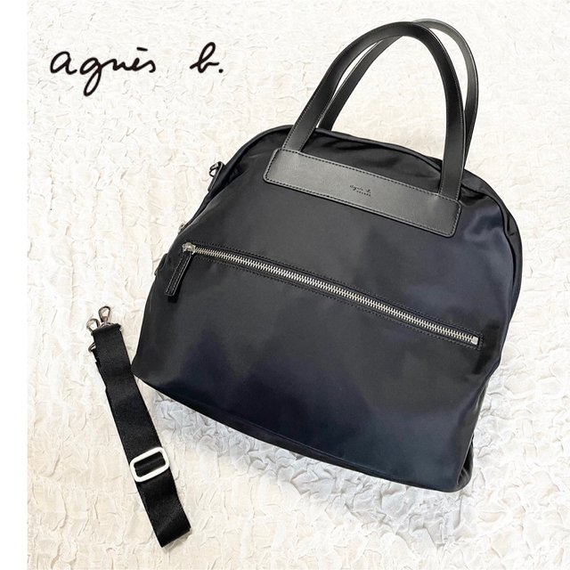 agnes b.(アニエスベー)の【1度使用のみ美品】アニエスベーボヤージュ ハンドバッグ ショルダー2way レディースのバッグ(ショルダーバッグ)の商品写真