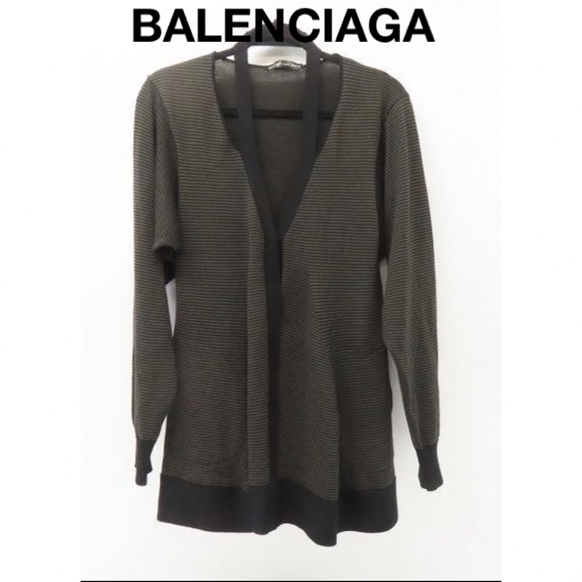 Balenciaga(バレンシアガ)のBALENCIAGA KNITS バレンシアガ  ウール カーディガン　グレー レディースのトップス(カーディガン)の商品写真