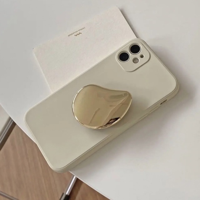 TODAYFUL(トゥデイフル)のスマホグリップ ポップソケット iPhoneケース 韓国 ゴールド スマホ/家電/カメラのスマホアクセサリー(その他)の商品写真