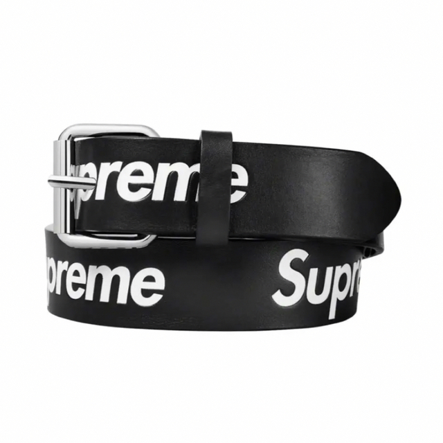 supreme repeat leather belt