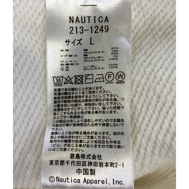 NAUTICA(ノーティカ)の美品 ノーティカ プルオーバースウェット フロントロゴ メンズ L メンズのトップス(スウェット)の商品写真
