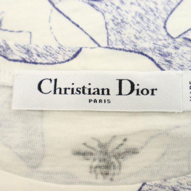 Dior(ディオール)のディオール ピエトロ ルッフォ アラウンドザワールド Tシャツ クリスチャンディオール 043T03PR446 レディース ホワイト Dior 【中古】 【アパレル・小物】 レディースのトップス(Tシャツ(半袖/袖なし))の商品写真