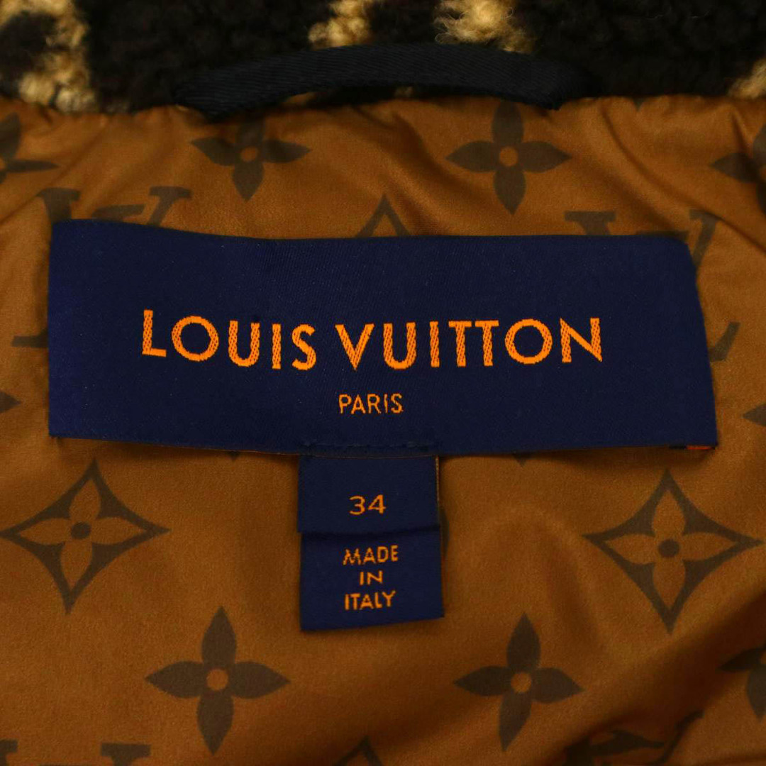 LOUIS VUITTON(ルイヴィトン)のルイヴィトン サテンアビエイターパーカ ジップアップ コート 1A9N5Q レディース ブラック LOUIS VUITTON 【中古】 【アパレル・小物】 レディースのジャケット/アウター(その他)の商品写真