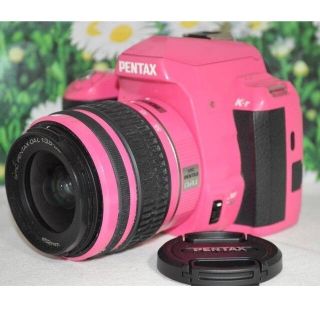 Pentax K-r 高倍率レンズセット☆ピンクxホワイトカラーデジタル一眼