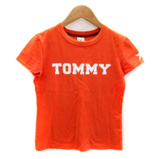 トミーガール(tommy girl)のトミーガール Tシャツ カットソー 半袖 ロゴプリント S オレンジ(Tシャツ(半袖/袖なし))