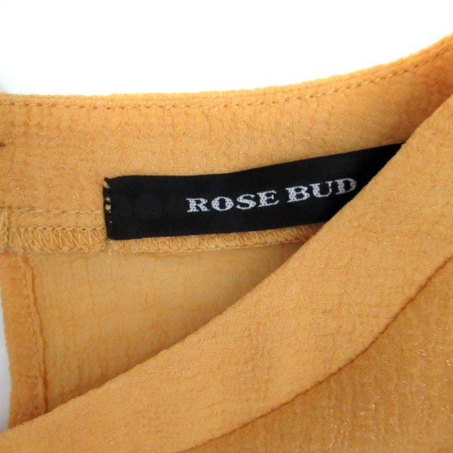 ROSE BUD(ローズバッド)のローズバッド カットソー 五分袖 オープンショルダー リボン F 黄 レディースのトップス(その他)の商品写真