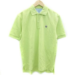 ランズエンド ポロシャツ 半袖 ポロカラー M ネオンイエローグリーン(ポロシャツ)