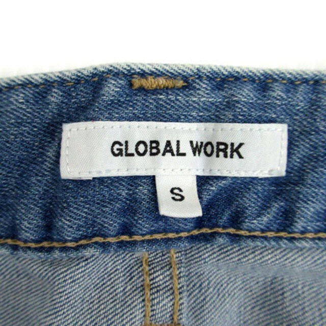 GLOBAL WORK(グローバルワーク)のグローバルワーク デニムパンツ ジーンズ テーパード ロング丈 ダメージ加工 S メンズのパンツ(デニム/ジーンズ)の商品写真