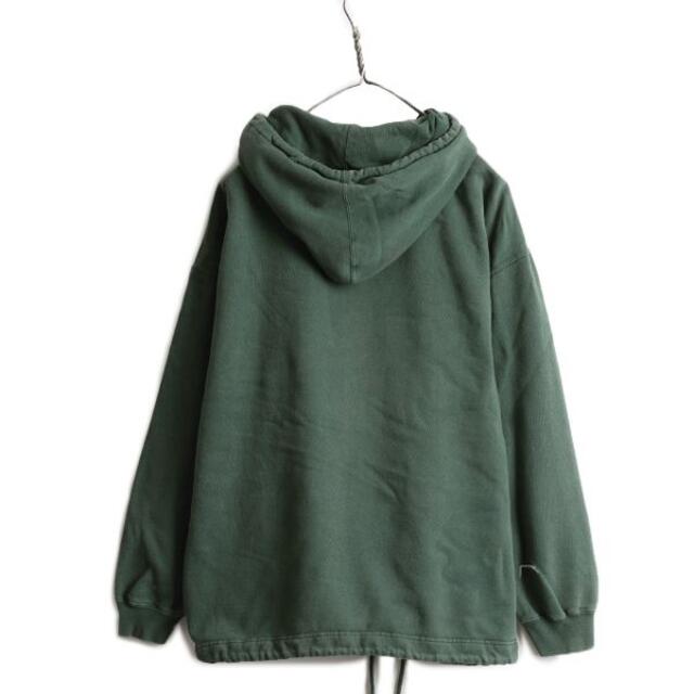 90s OLD GAP USW-92 ハーフジップ スウェット パーカー L 緑 最新人気
