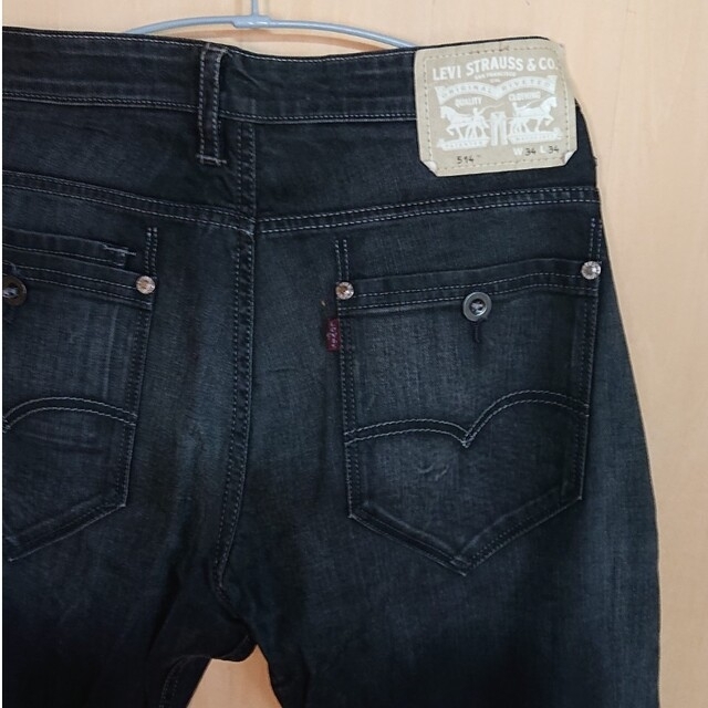 Levi's(リーバイス)の⑧ リーバイス 514 W34 黒 デニム ジーンズ ジーパン メンズのパンツ(デニム/ジーンズ)の商品写真