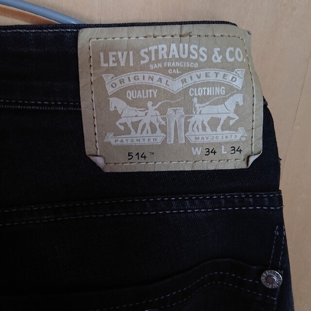 Levi's(リーバイス)の⑧ リーバイス 514 W34 黒 デニム ジーンズ ジーパン メンズのパンツ(デニム/ジーンズ)の商品写真