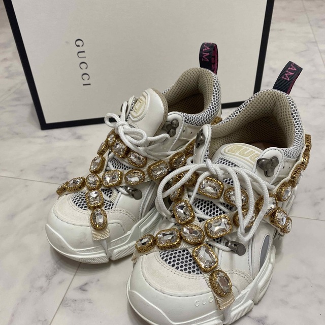 Gucci - GUCCI ビジュースニーカーの通販 by ぴかshop|グッチならラクマ